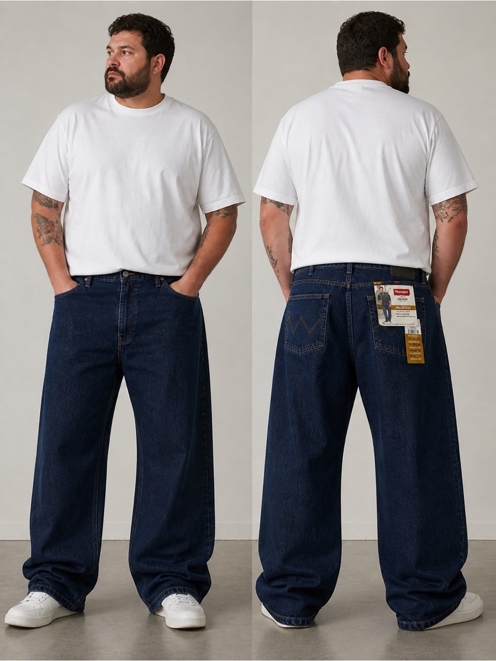 NWT Wrangler Five Star Premium Relaxed Fit Jeans Men’s 40x29 Dark Wash Denim
